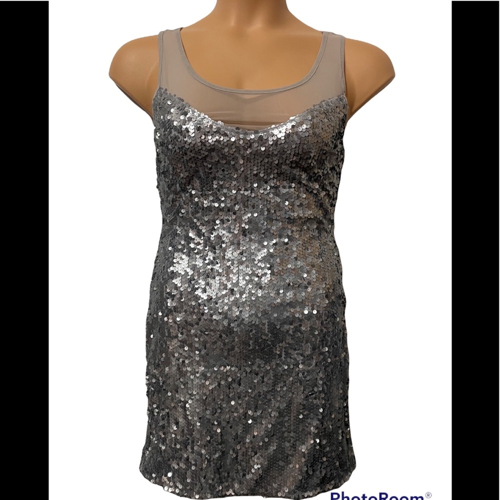 Silver sequin Dress